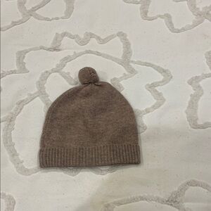 Zara Brown Kids Pom-Pom Beanie